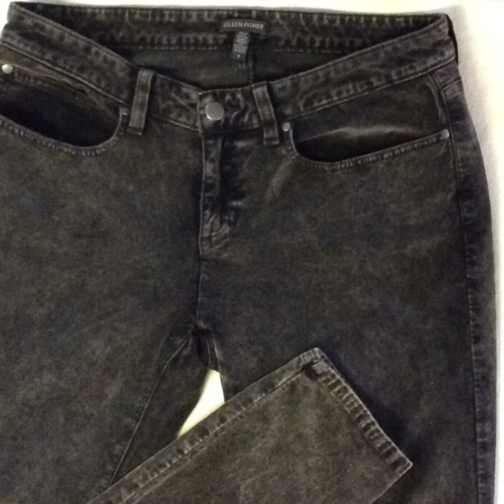 Eileen Fisher Velvet  Mineral Washed Sateen Jeans